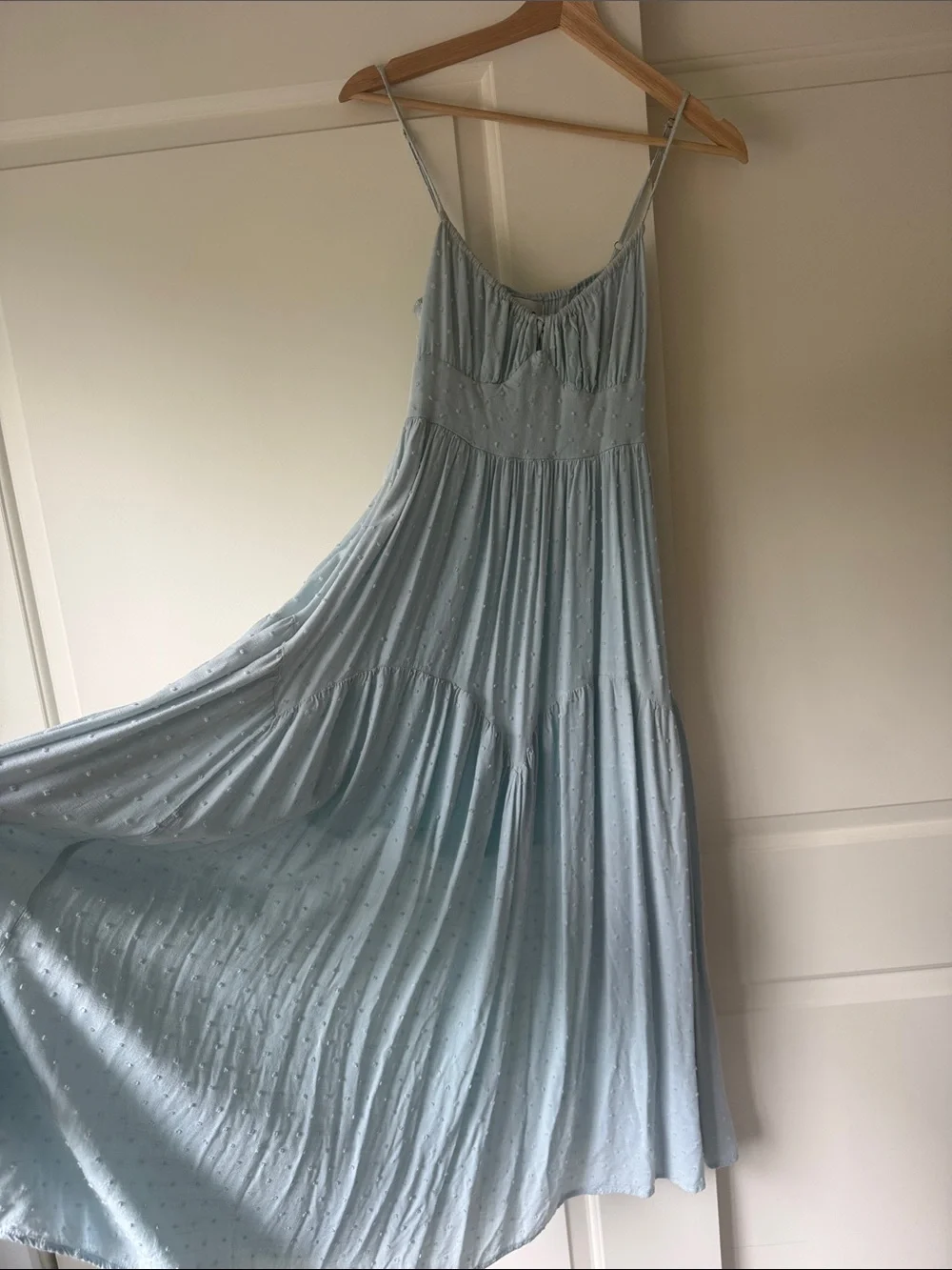 cut out midi dress Aqua Marble Print Round Neck Waist – AX Paris collection-longsleeve-dresses Size:8/40 Terani Couture 261E6269 -